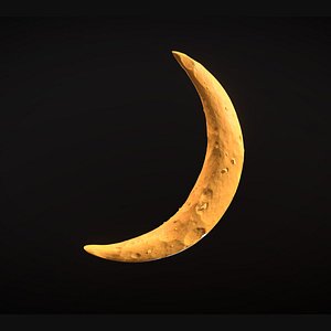 Moon crescent 3D