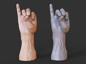 3D Male Hand Pose 04