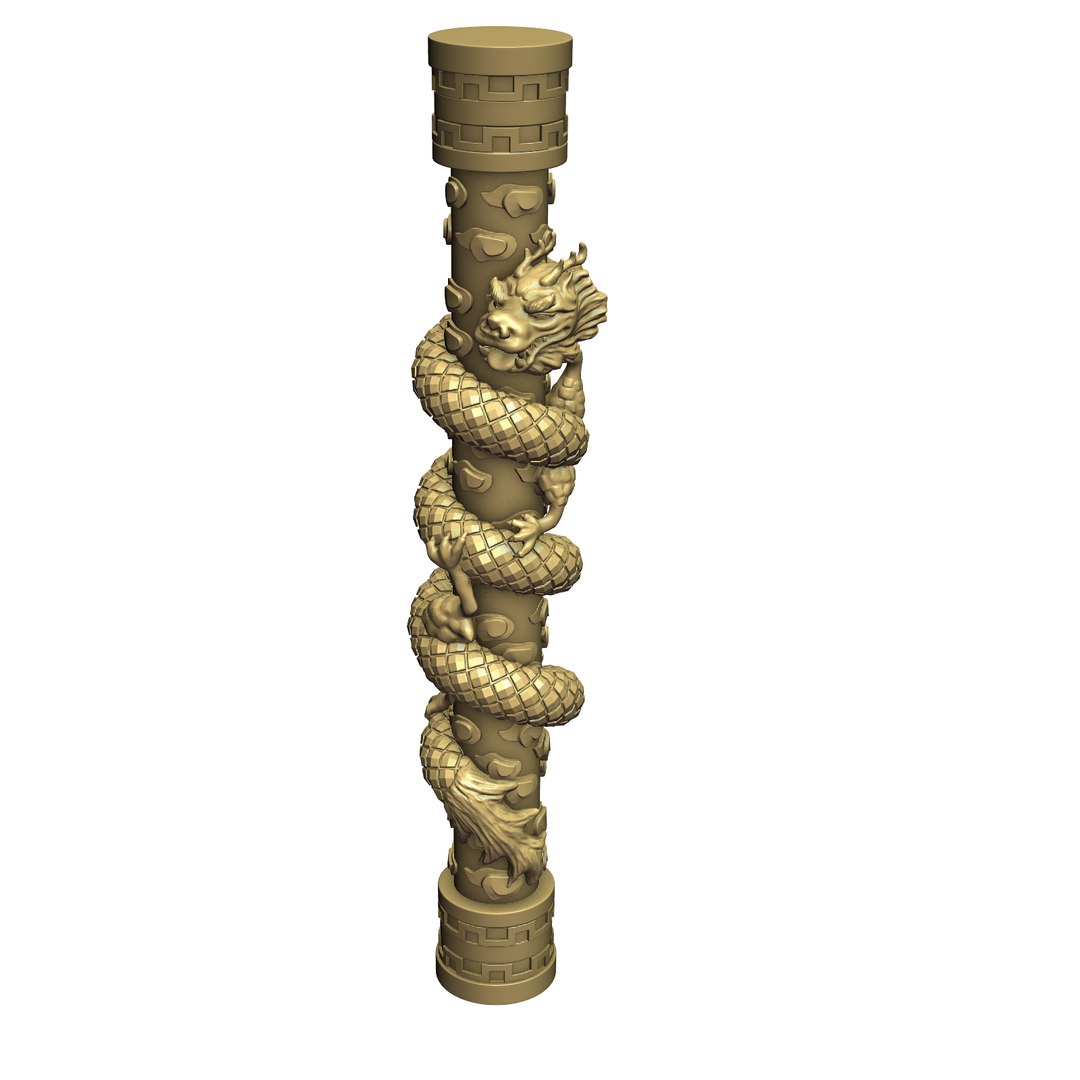 Dragon Column 3D - TurboSquid 1149469