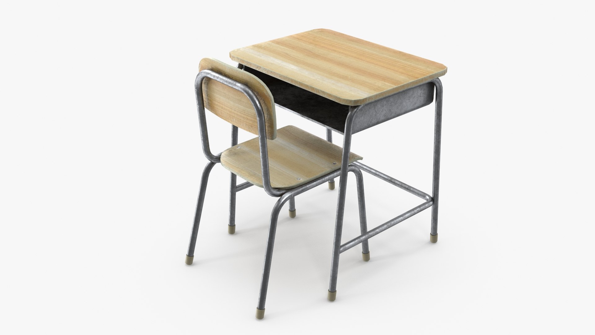 Classroom School Desk 3D Model - TurboSquid 1446155