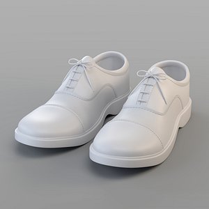 clasic oxford shoes 3D model