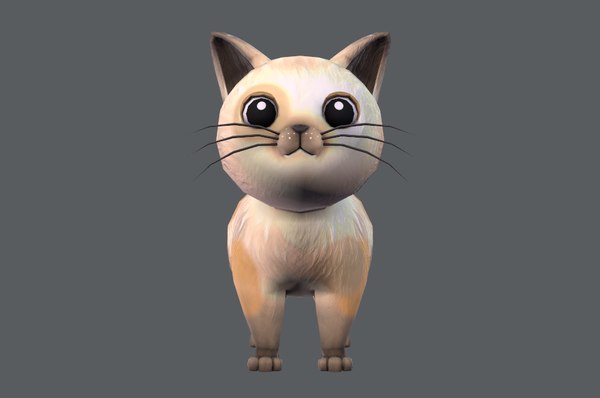 Base de gato para jogo Modelo 3D - TurboSquid 1300138