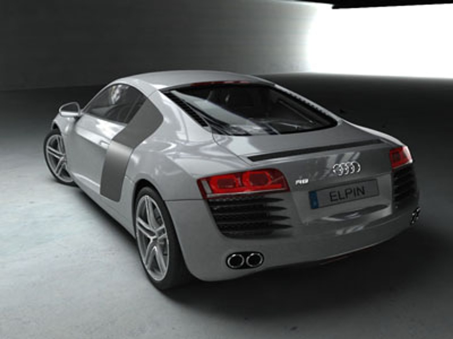 3d audi r8 2007 machine
