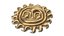 Gold Sun Pool Float