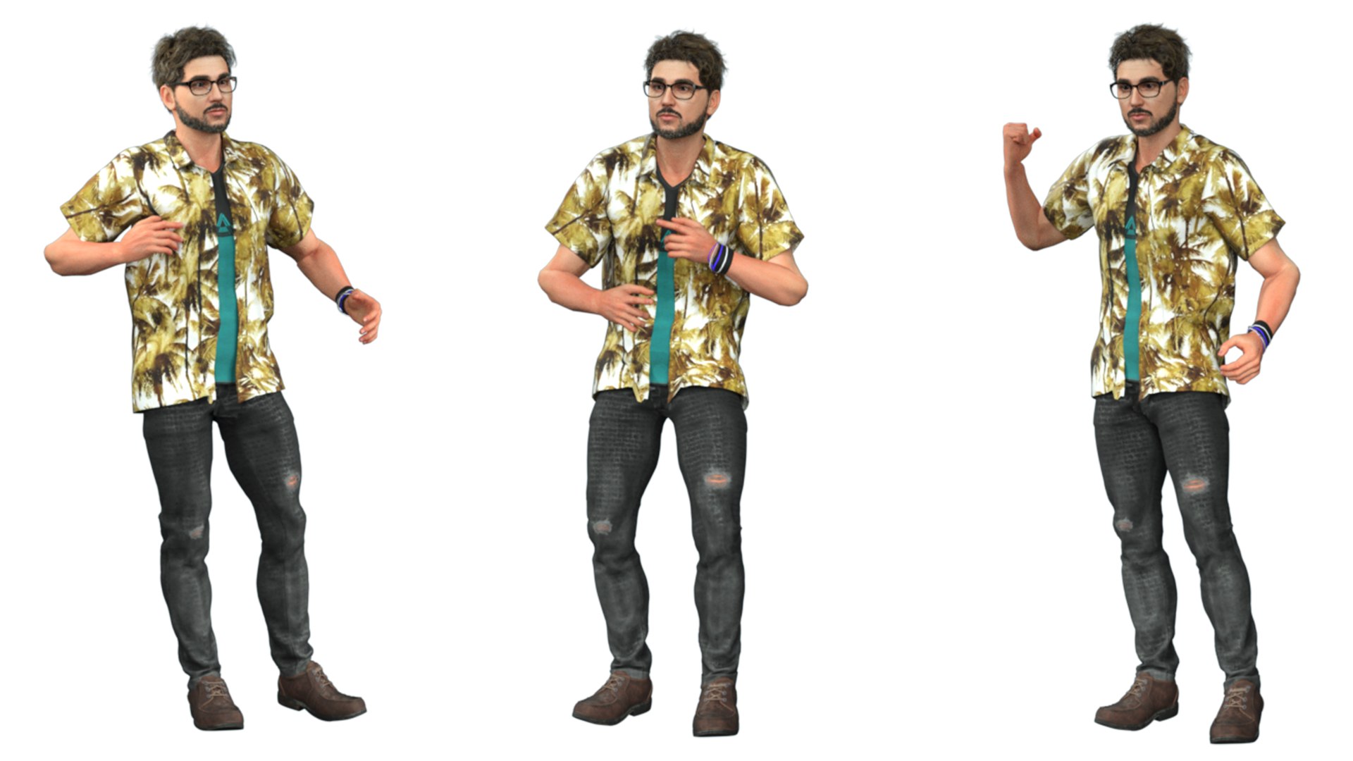 Realistic Rigged Handsome Man-Bikky Character 3D Model 3D Model ...