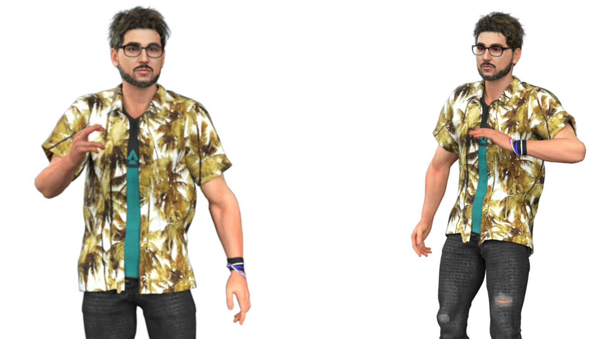 Realistic Rigged Handsome Man-Bikky Character 3D Model 3D Model ...