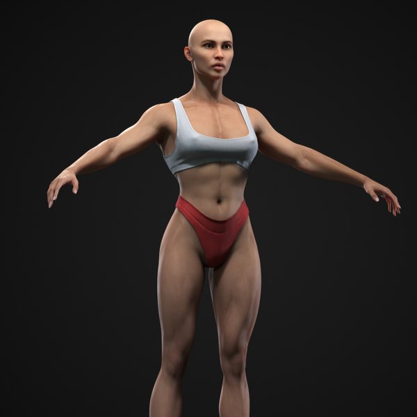 modelo 3d Mujer musculosa - TurboSquid 1752349