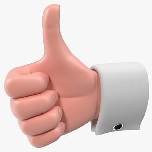 Cartoon Man Hand Thumbs-Up Gesture