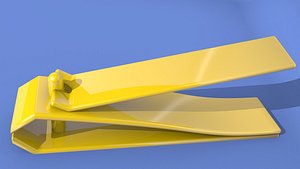 golden nail 3d model