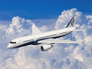 3D model airplane plane aircraft