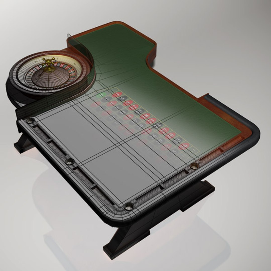 European Roulette Wheel Table 3d Max
