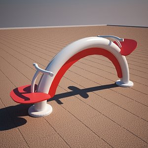 3d model of playground children
