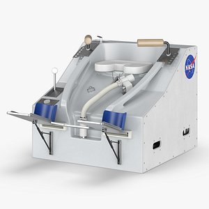 NASA Space Vacuum Toilet Module White 3D model