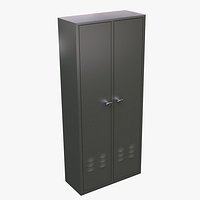 White Metal Office Cabinet