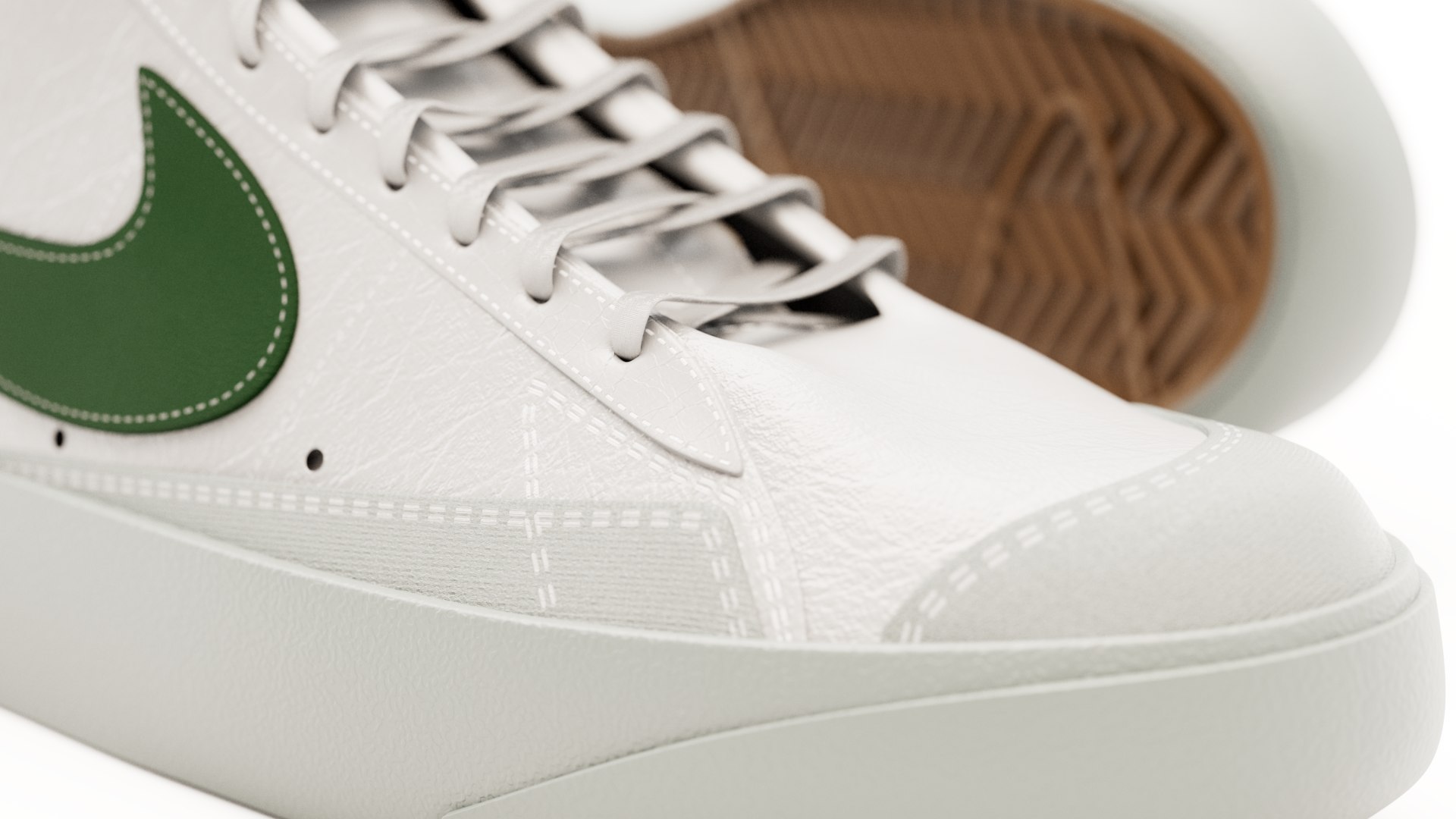 Nike Blazer Mid 77 Vintage Shoe - Green White model https://p.turbosquid.com/ts-thumb/Ku/Xts4n5/v8/hero1/png/1749142975/1920x1080/fit_q87/f71fdffc6bb426d193c9280b0e5993e09edd56f2/hero1.jpg