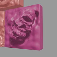 Set of tiles with numbers and a skull with a revolver
