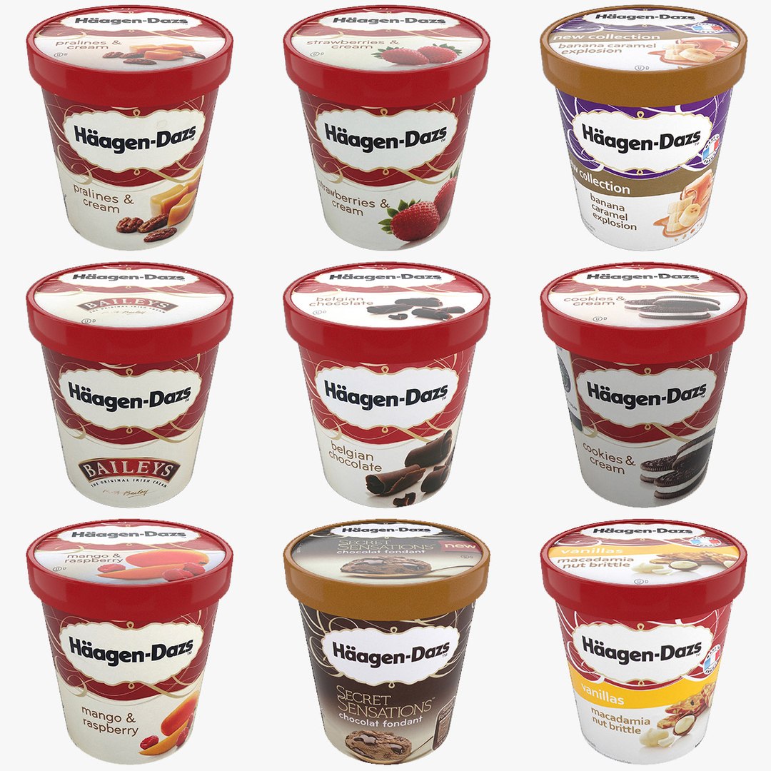 3d haagen dazs ice cream