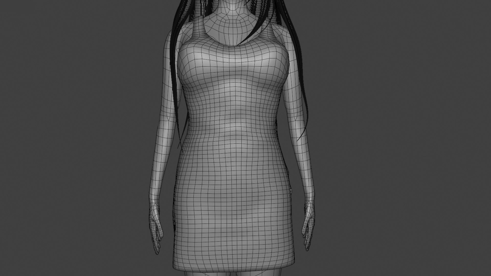 3D Simple Female Character Model - TurboSquid 2297116