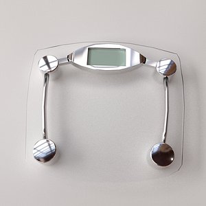 3D bathroom scale v2 model