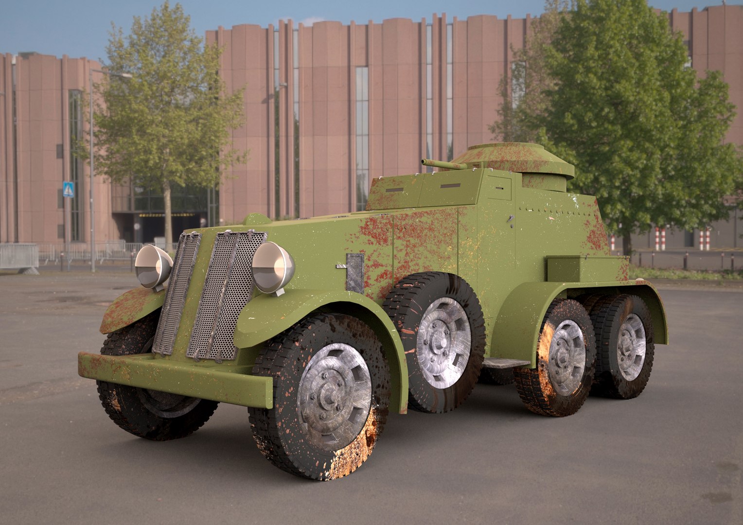 3D M1 Armored Car 3d Model Model - TurboSquid 2065584