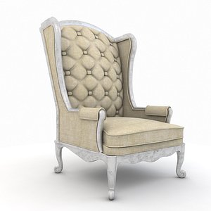 old luxurious armchair model