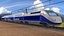 euroduplex tgv treno passeggeri low poly