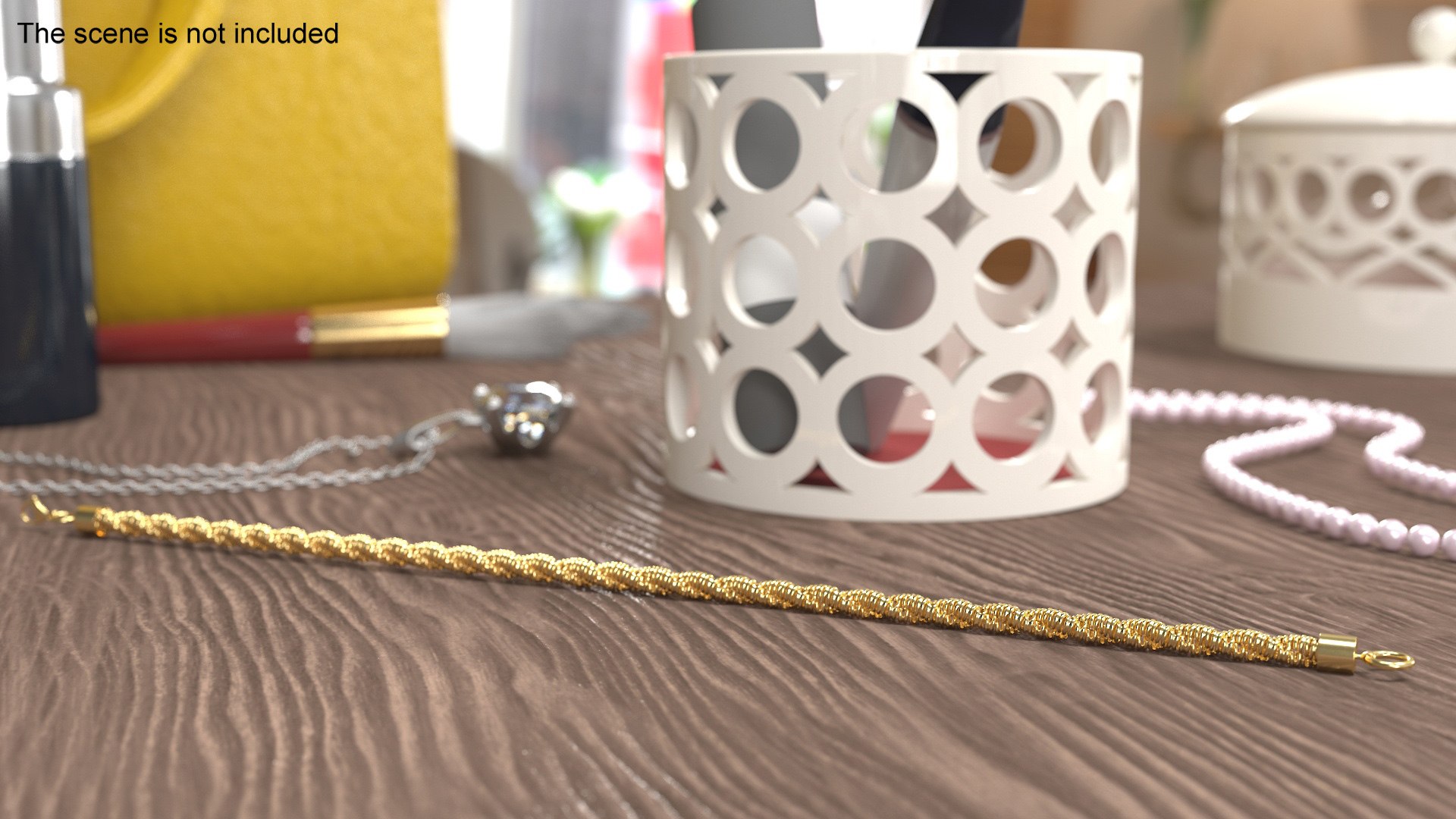 3D Golden Rope Chain - TurboSquid 2239825