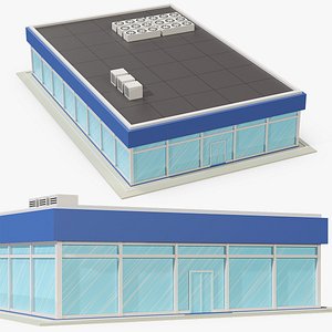 Cartoon Mall Building