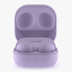 3D Samsung Galaxy Buds 2 Pro Purple model