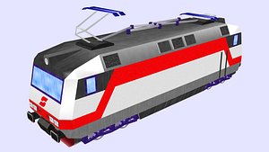 class 1014 electric locomotive 3D model
