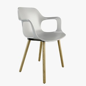 hal armchair wood 3D model