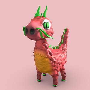 Cute Dragon - mini toy 3D model