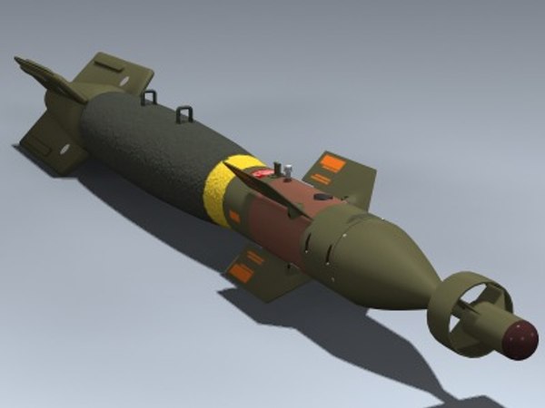 3d model of gbu-12 paveway ii bomb