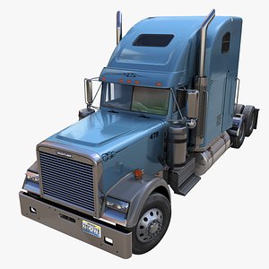 3D Freightliner Classic XL semitruck