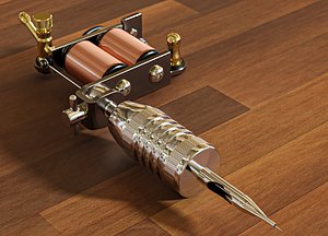 tattoo machine 3D model