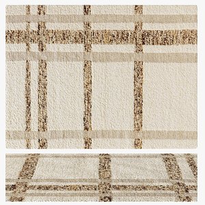 Wool Rug Giorgio Cream 3D model