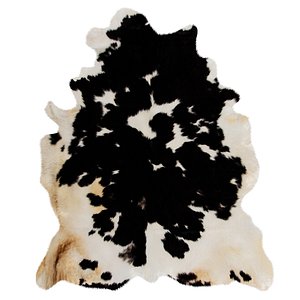 wool black white skin cow 3D