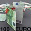 100 euro 3d model