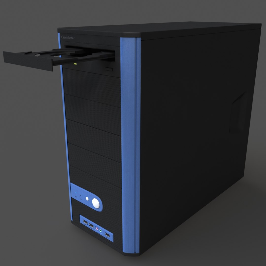 Obj Computer Case Modeled