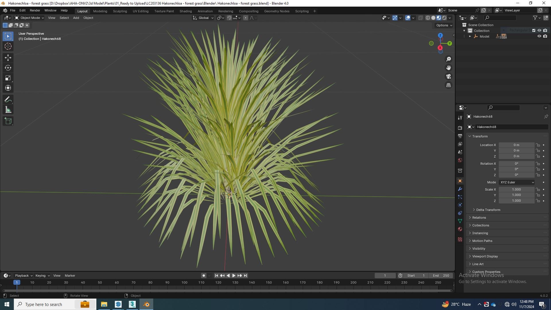 3D Hakonechloa - forest grass https://p.turbosquid.com/ts-thumb/Kv/J1SkyW/tj/hakonechloaforestgrassblenderview/jpg/1731738625/1920x1080/fit_q87/88e5ef0820834c650317be8d567280a7899f1b83/hakonechloaforestgrassblenderview.jpg