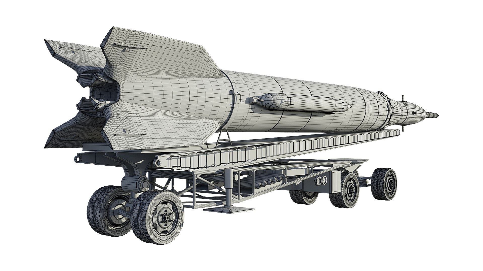 3D R-2A Scientifical Rocket - TurboSquid 1776965