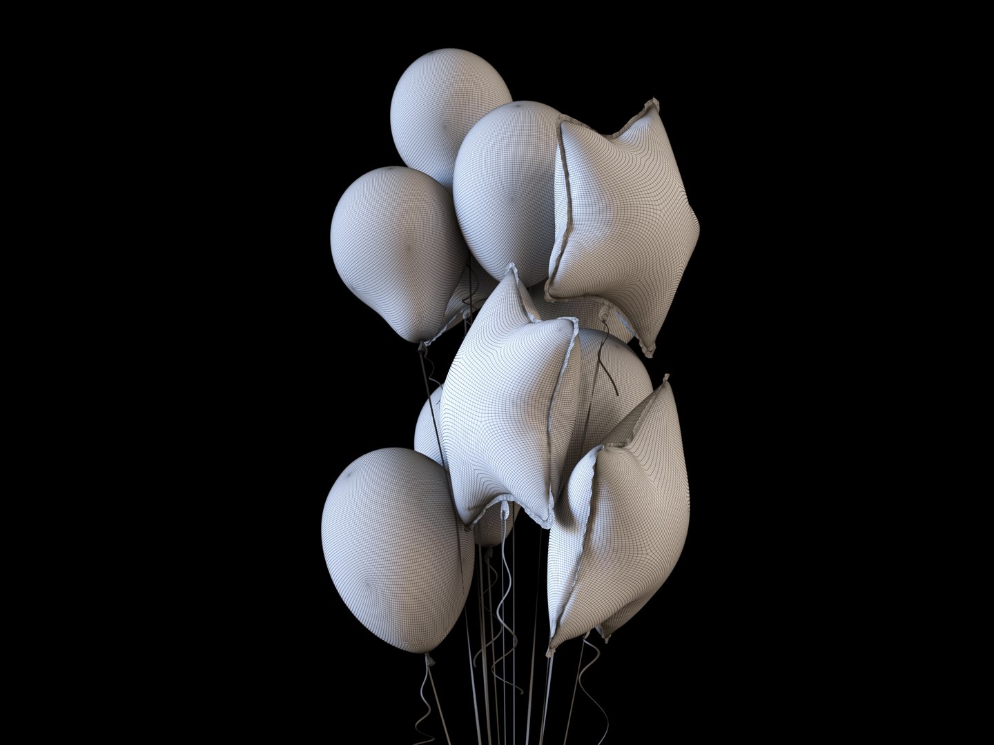 3D Model Helium Balloons - TurboSquid 1613291