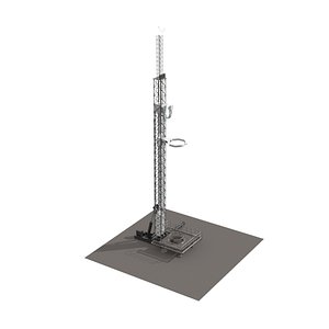 3D mini launch pad rocket