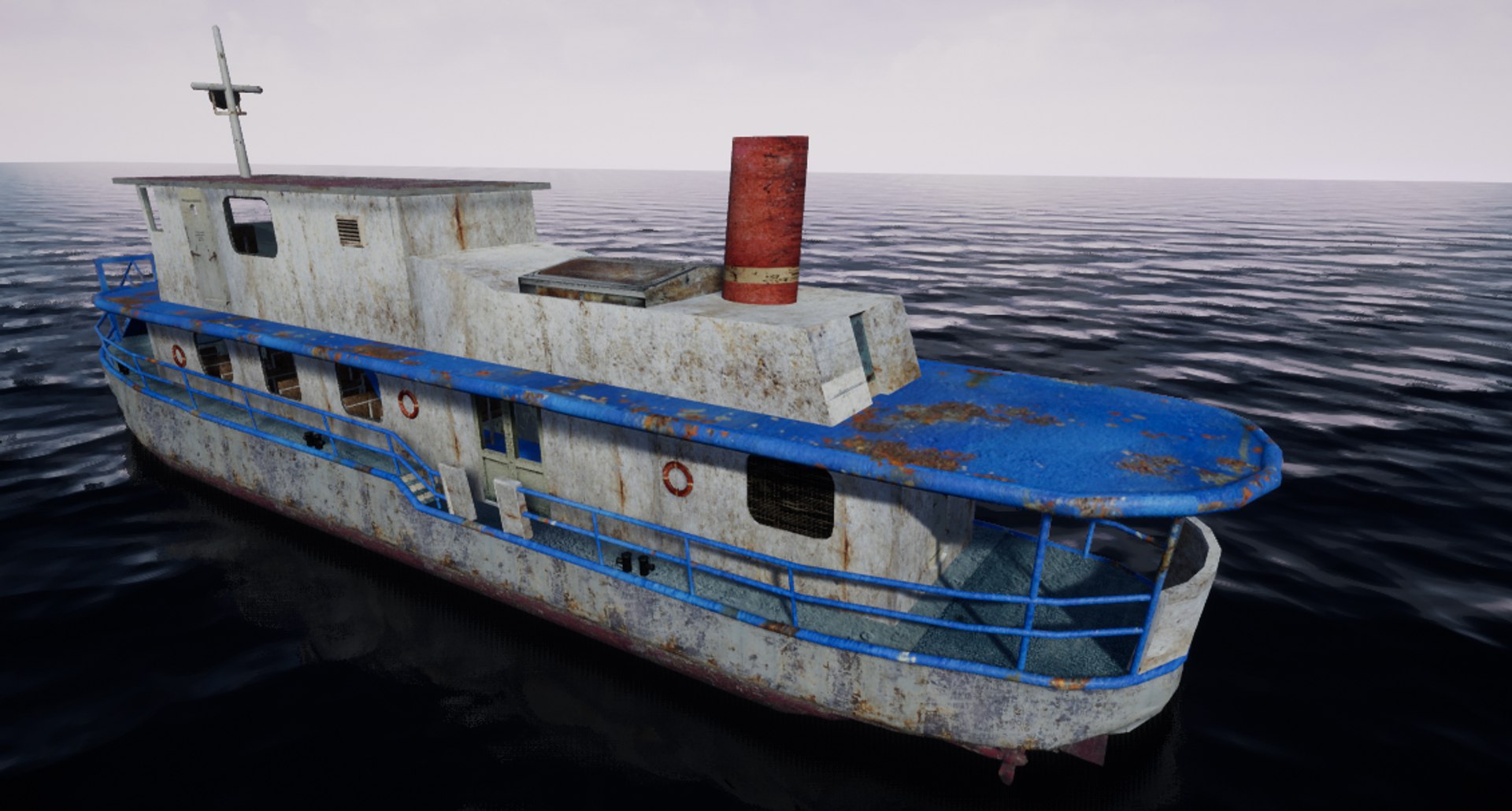 Old Rusty Ship Boat 3D Model - TurboSquid 1470406