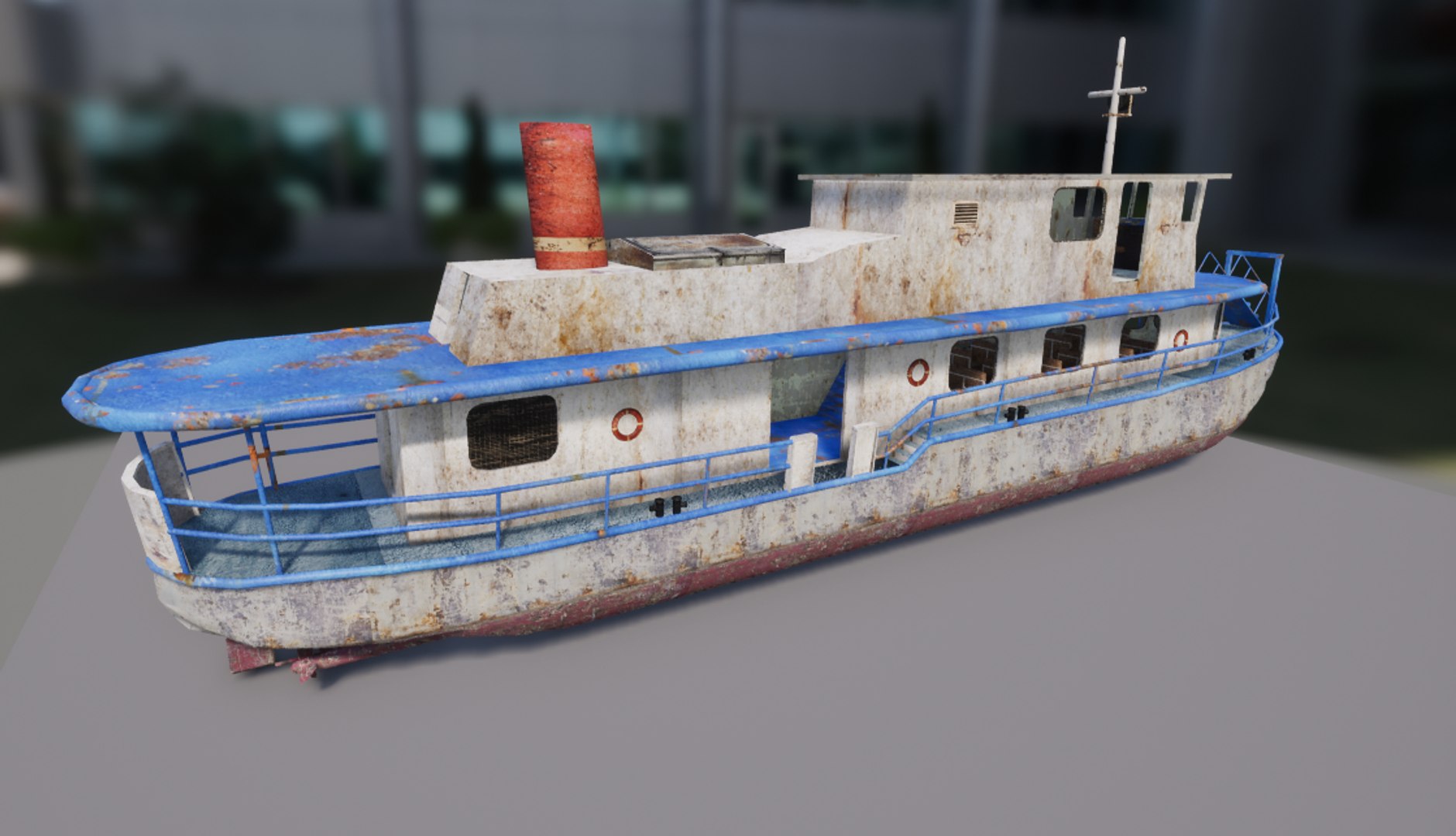 Old Rusty Ship Boat 3D Model - TurboSquid 1470406