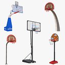 Colección de modelos 3D de aros de baloncesto 4