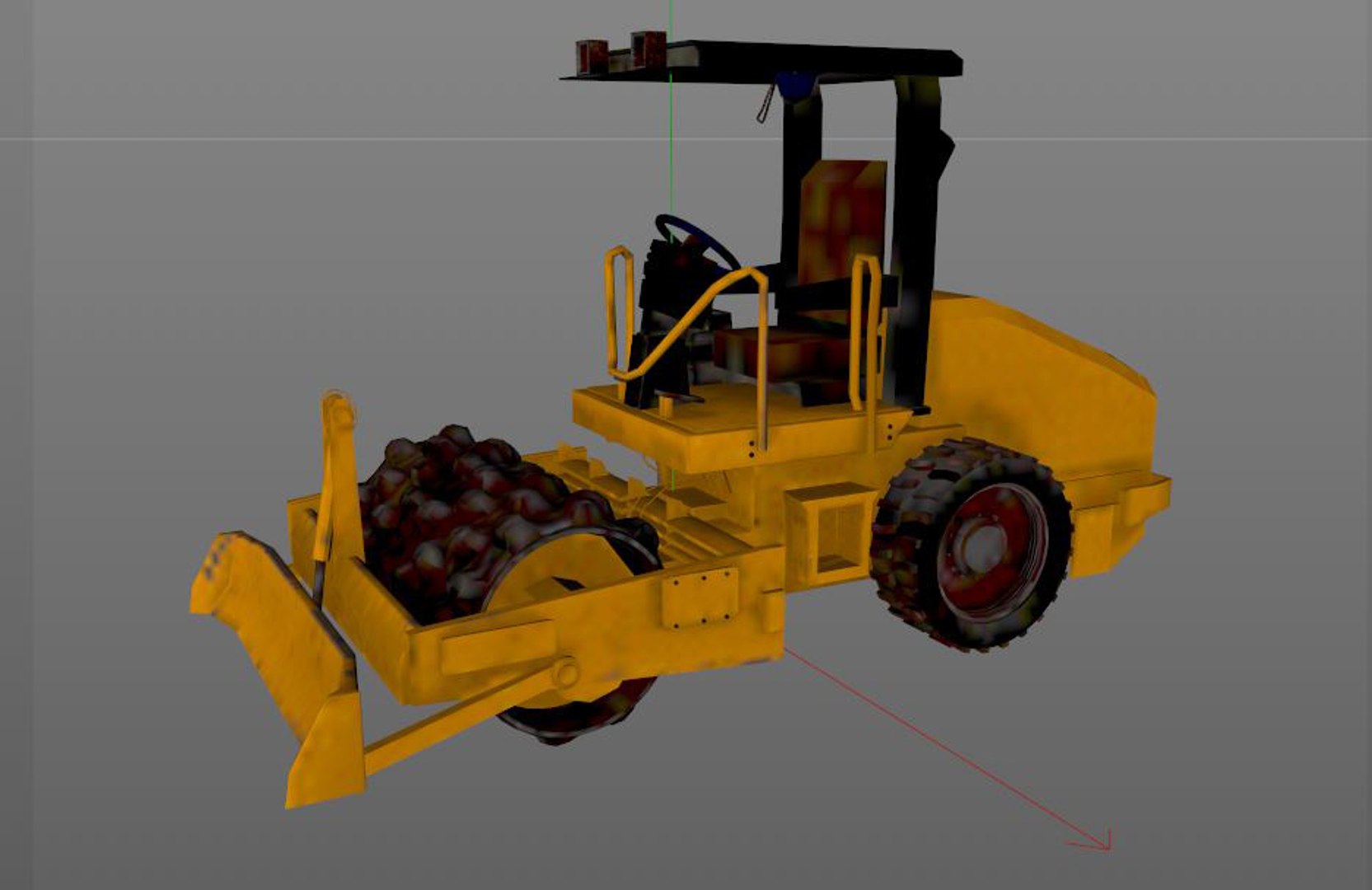 Vibratory soil compactor 3D model - TurboSquid 1548324