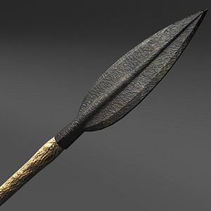 obj ancient greek dual spear