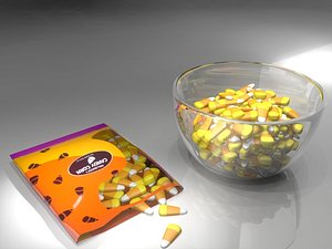 candy corn 3d model
