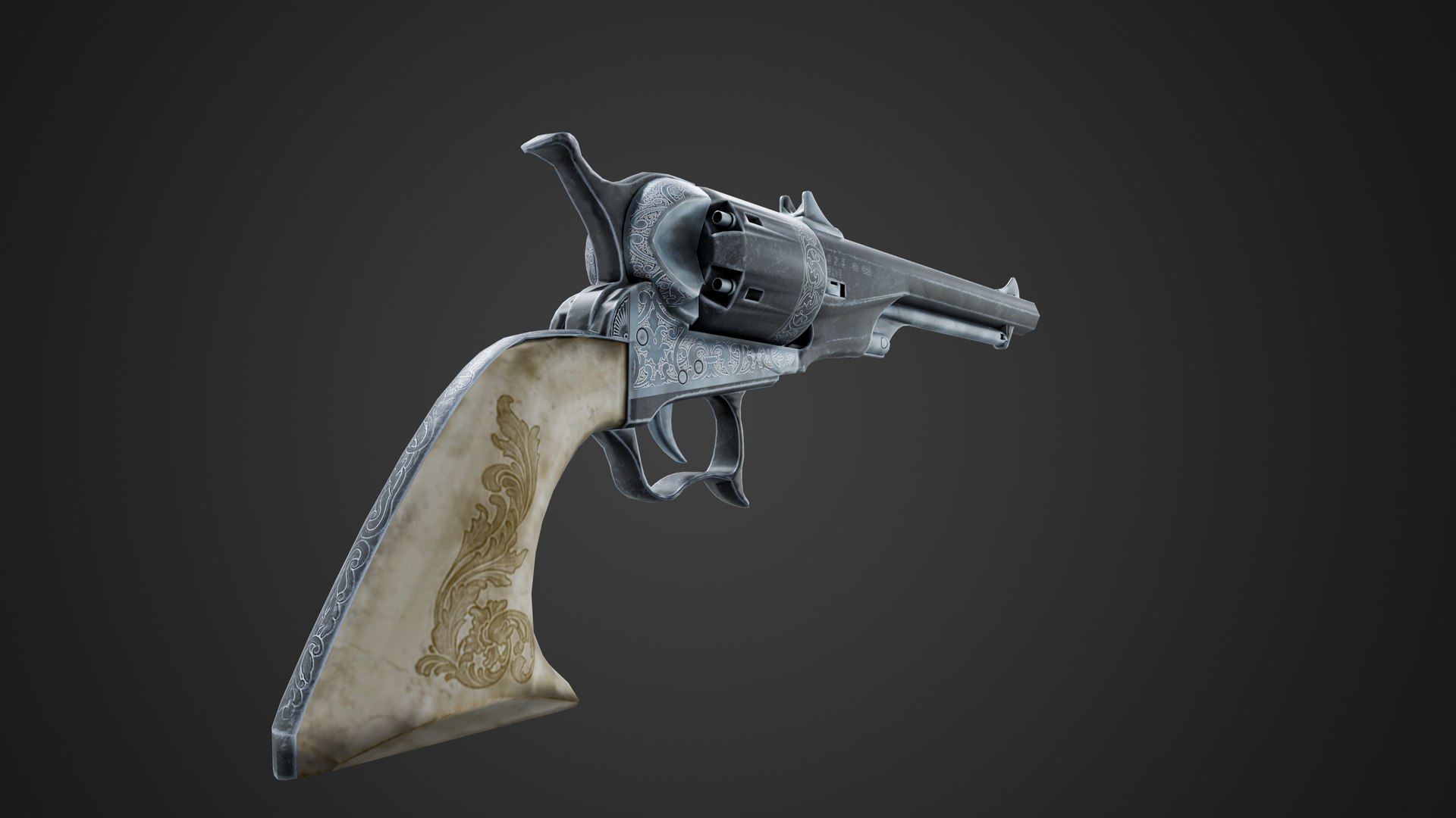 3D 3D Game Ready Revolver Collection Realistic Colt Remington Vintage ...